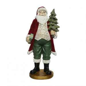 BABBO NATALE C/ALBERO 11X15,5XH32,5cm