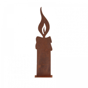 CANDELA METALLO 12X5 H48cm - rusty