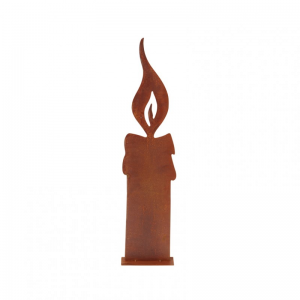 CANDELA METALLO 15,5X7,5 H64cm - rusty