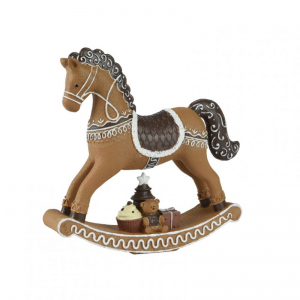 CAVALLO A DONDOLO 20X5XH20cm - brown