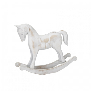 CAVALLO DONDOLO MDF 26,5X6,5 H23 - white