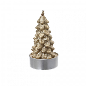 CANDELA TEALIGHT ALBERO 4pz - gold