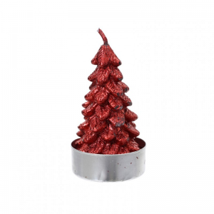 CANDELA TEALIGHT ALBERO 4pz - red