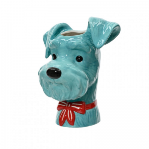 VASO SCHNAUZER 18,3X16 H22,6cm -lt. blue