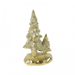 COPPIA ALBERI DIGBY 4,8X7,5XH14,5cm-gold