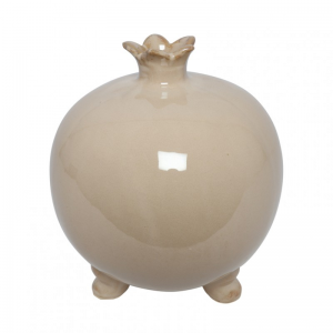 VASO POMEGRANATE 21X21XH23 - beige