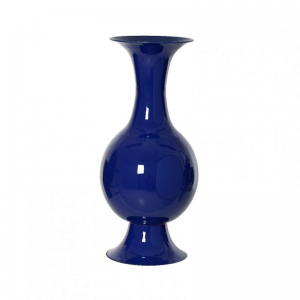 VASO MET. SMALTATO D39 H77cm - blue