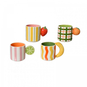 TAZZA MANICO FRUTTA 13,6X8,8 H10,2cm