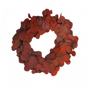 CORONA EUCALYPTUS D35cm - red