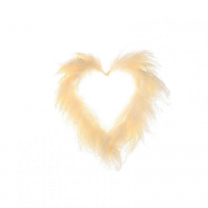 CUORE PAMPAS D40cm - bleached