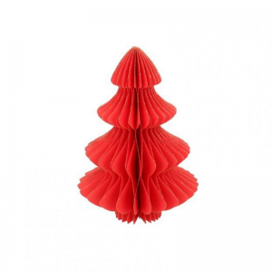 ALBERO CARTA DECORO 30cm - red