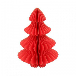 ALBERO CARTA DECORO 50cm - red