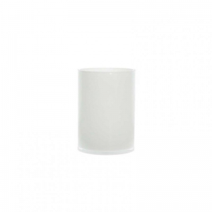 CILINDRO VETRO D10 H15 CM BASIC - bianco