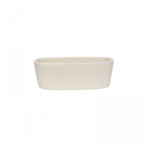VASCHETTA OVALE terr 30X13 H10CM -biscot