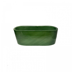 VASCHETTA OVALE terr 30X13 H10CM -verde
