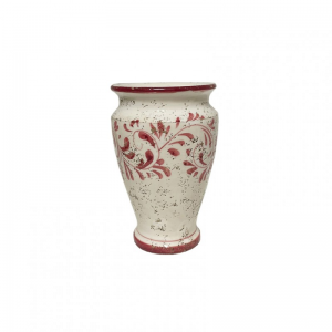 VASO TERRAC SMALTATA D9 H21 CM -rosso