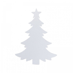 ALBERO C/STELLA DECORO 10pz - bianco