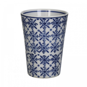 VASO PORCELLANA 8X8X11cm - blue