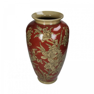 VASO Terra PORCELLANA 20,5XH37cm - red