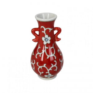 VASO PORCELLANA 8XH15,5cm - red