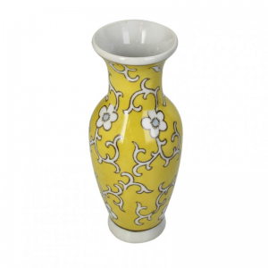 VASO PORCELLANA 8XH18,5 - yellow