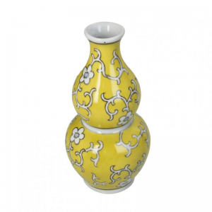 VASO PORCELLANA 10XH20,5 - yellow