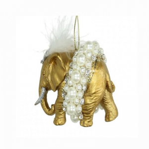 ELEFANTE POLIRES.ORO D'APP H9,5CM