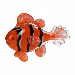 PESCE VETRO 14,5XH10CM - arancione